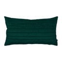 Ver imagem 1 de Capa para Almofada Drapeada Line em Veludo Retangular 60x40 Verde Escuro