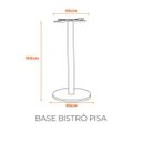 Ver imagem 2 de Base para Bistro Alta em Aço 45 cm Pisa Fratini