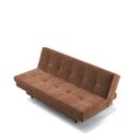 Ver imagem 5 de Sofá-Cama Roz Plush 4 Lugares Reclinável 180cm Marrom Suede