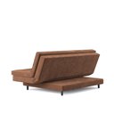 Ver imagem 4 de Sofá-Cama Roz Plush 4 Lugares Reclinável 180cm Marrom Suede
