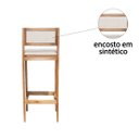 Ver mais imagens de Kit 2 Banquetas Assento Encosto Estofado em Sintetico Hellen:Mel com Sintetico Bege