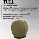 Ver imagem 3 de Puff Puf Para Sala Base Metal Tull Veludo SL 945 Peer