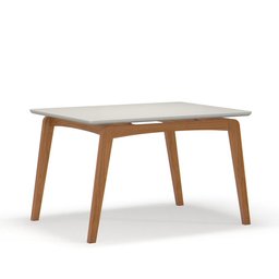 Kit Mesa de Jantar Paris 120x90 e 4 Cadeiras Paris em Linho Off White/areia - 5