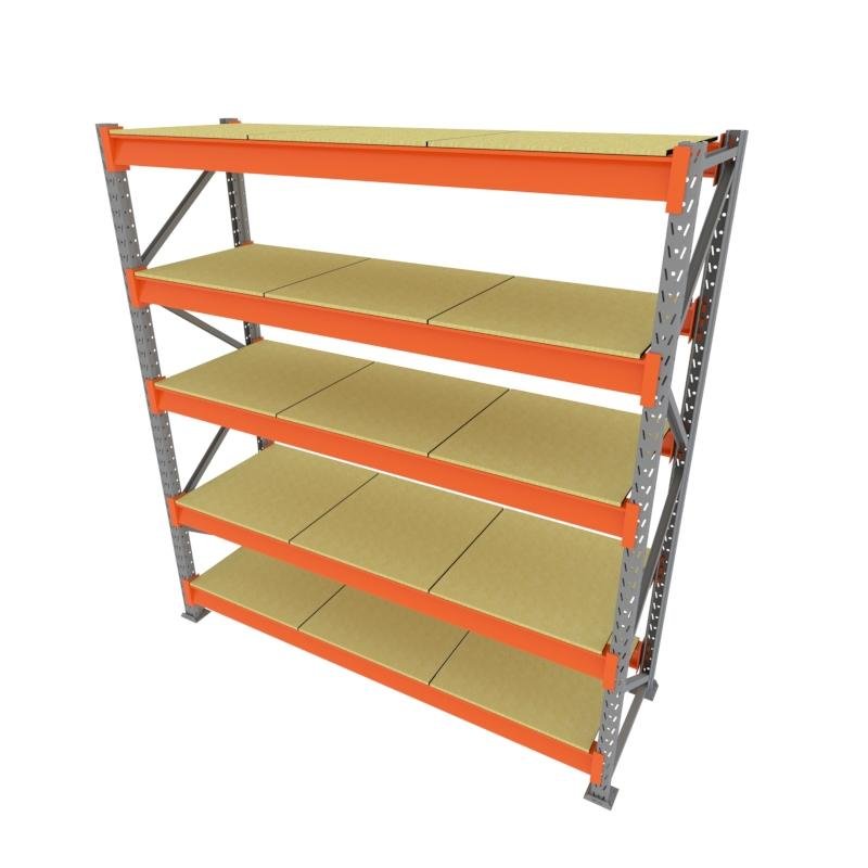 Kit 1 mini porta pallet 250 kg 180x200x60 (CxLxP) cinza com laranja bandejas mdf cru