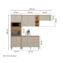 Ver imagem 4 de Cozinha Modulada Allure Linea Brasil 4 Peças A01m2 Jequitiba/gris Fosco