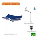 Ver imagem 3 de Kit Cuba F44 com Torneira Link 1062 Metal e Válvula Click 1"b Pol. Compace