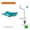 Ver imagem 3 de Kit Cuba F44 com Torneira Link 1062 Metal e Válvula Click 1"b Pol. Compace