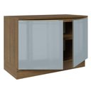 Ver imagem 7 de Balcão de Pia 120 cm 2 Portas Rustic/Cinza Lux Madesa