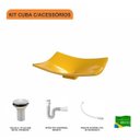 Ver imagem 3 de Kit Cuba F44 com Válvula 1 Pol. e Sifão Pvc e Flexivel