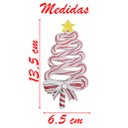 Ver imagem 2 de Kit 10 Enfeite Pendente Para Árvore De Natal Pinheirinho Rosa 13,5cm
