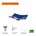 Ver imagem 3 de Kit Cuba F44 com Válvula 1 Pol. e Sifão Pvc e Flexivel