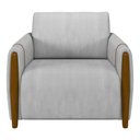 Ver imagem 5 de Conjunto Sofá 3 Lugares 223cm e Poltrona 98cm Amaranto M22 Veludo Cinza - Mpozenato