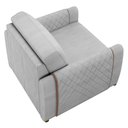 Ver imagem 7 de Conjunto Sofá 3 Lugares 223cm e Poltrona 98cm Amaranto M22 Veludo Cinza - Mpozenato