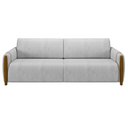 Ver imagem 6 de Conjunto Sofá 3 Lugares 223cm e Poltrona 98cm Amaranto M22 Veludo Cinza - Mpozenato