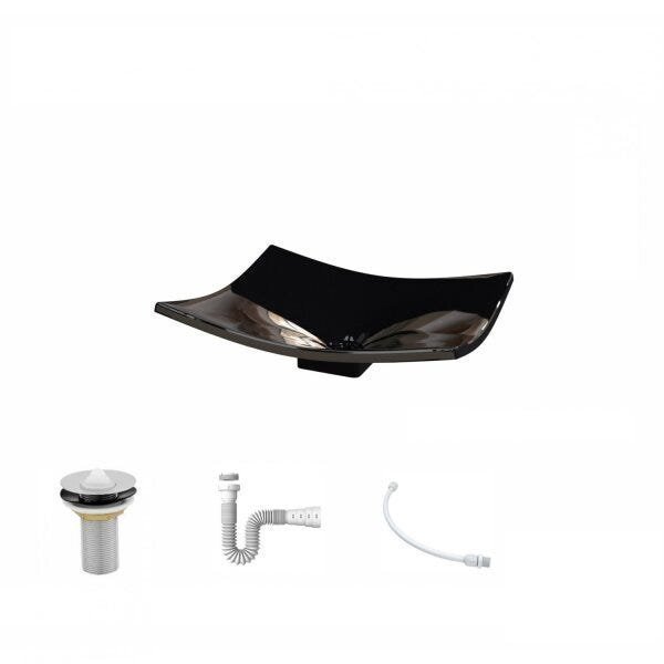 Kit Cuba F44 com Válvula 1 Pol. e Sifão PVC e Flexivel - 2