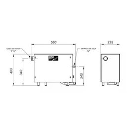 Sauna Vapor Steam Inox 12kw + Comando Analógico B - Sodramar - 3