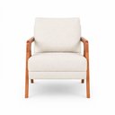 Ver imagem 6 de Kit 2 Poltronas Sala de Estar Maya Luxo Linho Off White M3 - Monari Design