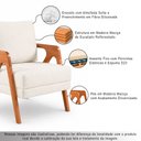 Ver imagem 7 de Kit 2 Poltronas Sala de Estar Maya Luxo Linho Off White M3 - Monari Design