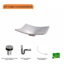 Ver imagem 3 de Kit Cuba F44 com Válvula Click 1 Pol. e Sifão Cromado e Flexivel