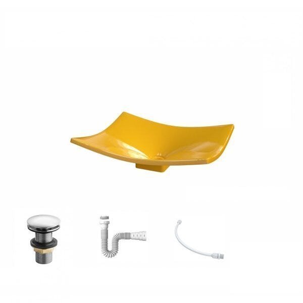 Kit Cuba F44 com Válvula Click 1 Pol. e Sifão PVC e Flexivel - 2