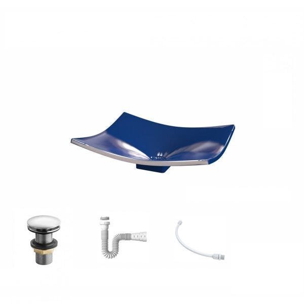 Kit Cuba F44 com Válvula Click 1 Pol. e Sifão PVC e Flexivel - 2