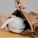 Ver imagem 3 de Chaleira Elétrica Dobrável Leve Prática e Compacta 110v Cor:branco