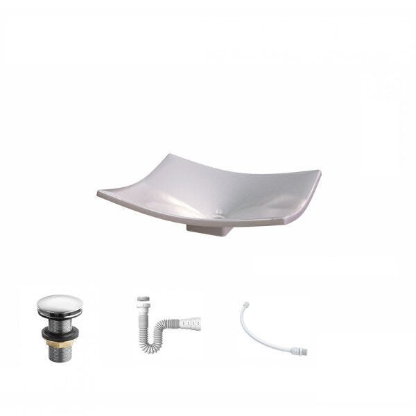 Kit Cuba F44 com Válvula Click 1 Pol. e Sifão PVC e Flexivel - 2
