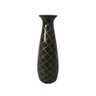 Vaso de Ceramica Preto com Desenhos em Textura 12cm X 12cm X - 1