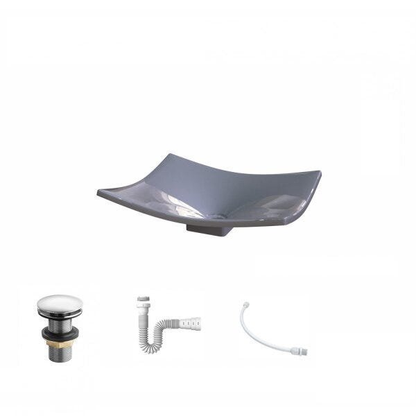 Kit Cuba F44 com Válvula Click 1 Pol. e Sifão PVC e Flexivel - 2