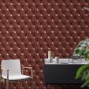 Ver imagem 4 de Papel de Parede Adesivo Estofado Couro Marrom Sofá 2,80m