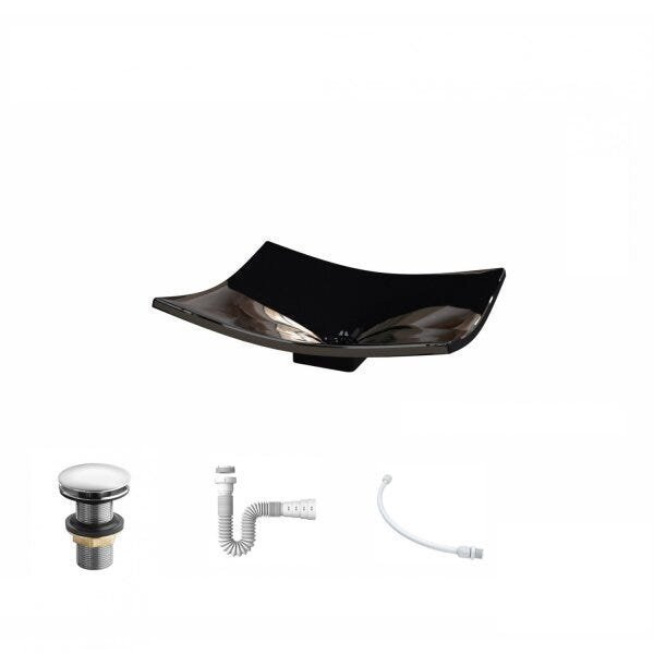 Kit Cuba F44 com Válvula Click 1 Pol. e Sifão PVC e Flexivel - 2