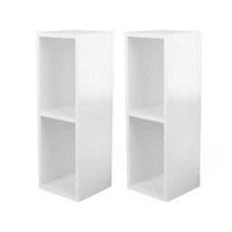 Conjunto Mesa de Cabeceira Pequena 20x20x60cm Diamante Branco Quarto Sala - 7