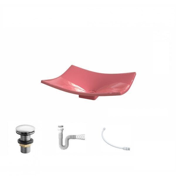 Kit Cuba F44 com Válvula Click 1 Pol. e Sifão PVC e Flexivel - 2