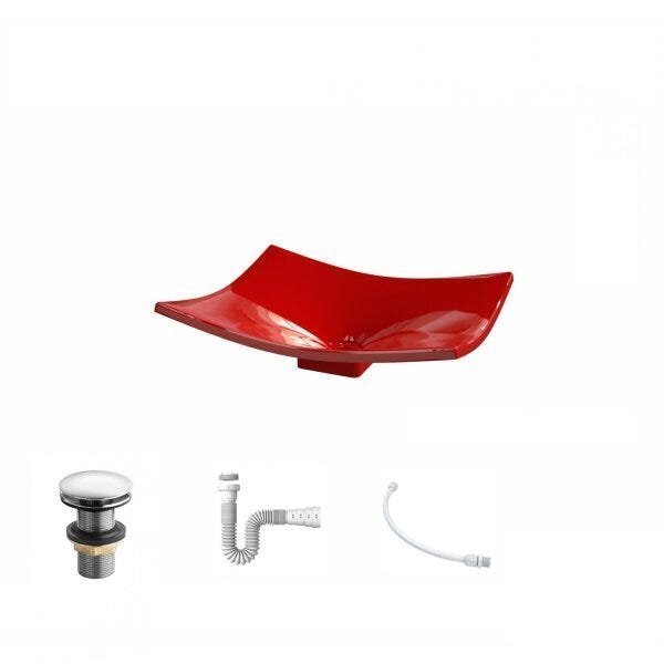 Kit Cuba F44 com Válvula Click 1 Pol. e Sifão PVC e Flexivel - 2