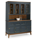 Ver imagem 1 de Arca e Oratório 8 Portas e 4 Gavetas - Madeira Maciça - Azul Petróleo