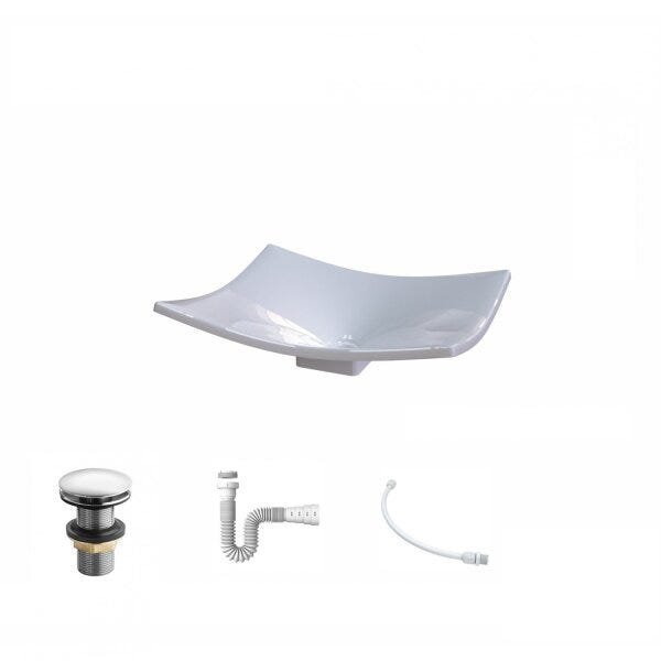 Kit Cuba F44 com Válvula Click 1 Pol. e Sifão PVC e Flexivel - 2