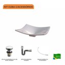 Ver imagem 3 de Kit Cuba F44 com Válvula Click 1 Pol. e Sifão Cromado e Flexivel