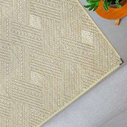 Tapete para Sala 1,50m X 2,00m Sisal Antiderrapante sem Pelo Lâncer - 567 Clean - 2