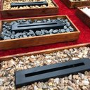 Ver imagem 2 de Lareira Ecológica em madeira com Pedras Coloridas 65x32cm - Ubinas