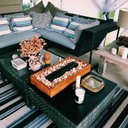 Ver imagem 1 de Lareira Ecológica em madeira com Pedras Coloridas 65x32cm - Ubinas