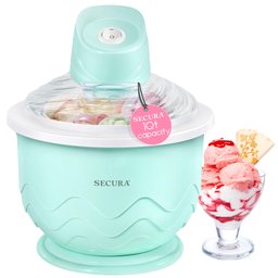 Secura Máquina de Sorvete 1qt para Sorvete, Gelato e Frozen Yogurt (verde) - 1