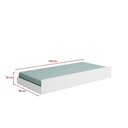 Ver imagem 5 de Jogo de Quarto Chiara 2 Guarda Roupa Módulo Aéreo Cama Auxiliar 4 Portas MDP Branco Phoenix Baby