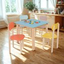 Ver imagem 1 de Jogo Mesa Cadeira Colorê Infantil Mdf Robusto Premium:multicor