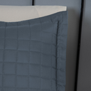 Ver imagem 5 de Kit Colcha Cobre Leito Matelado Casal Queen Size 3 Peças Copacabana 300 Fios Azul