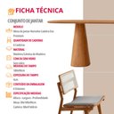 Ver imagem 6 de Conjunto Sala de Jantar Mesa Noronha 180cm Tampo Laminado Organico e 6 Cadeiras Eva Premium