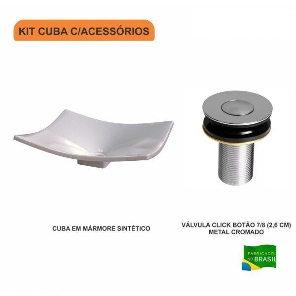 Kit Cuba F44 com Válvula Click Botão Compace - 3