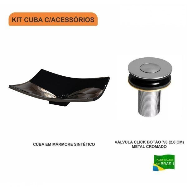 Kit Cuba F44 com Válvula Click Botão Compace - 3