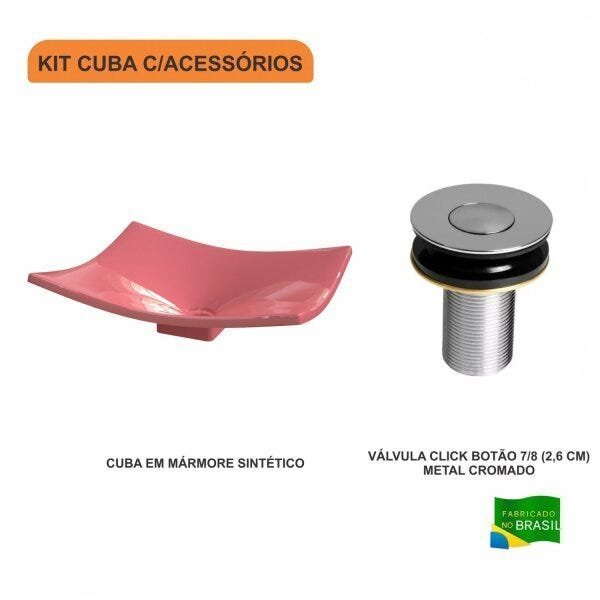 Kit Cuba F44 com Válvula Click Botão Compace - 3