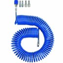 Ver imagem 1 de Mangueira Espiralada Pu 10 Mts com Kit Engate Rápido 5 Peças