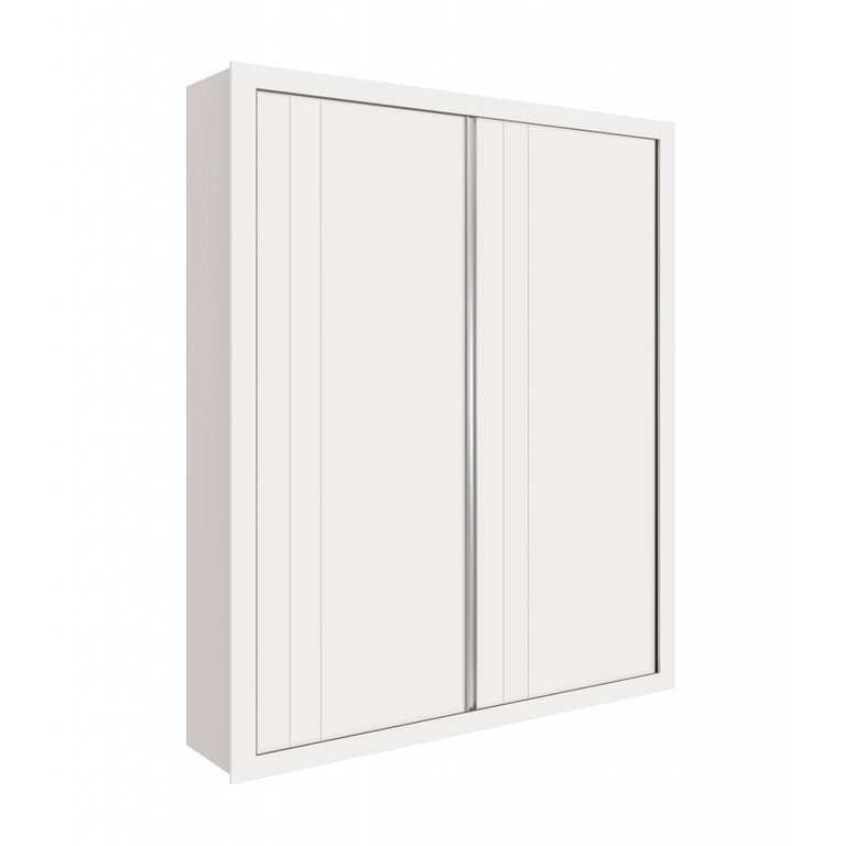 Guarda-Roupa 2 Portas de Correr Prince Branco Fosco - Reller Guarda-Roupa 2 Portas de Correr Prince Branco Fosco - Reller